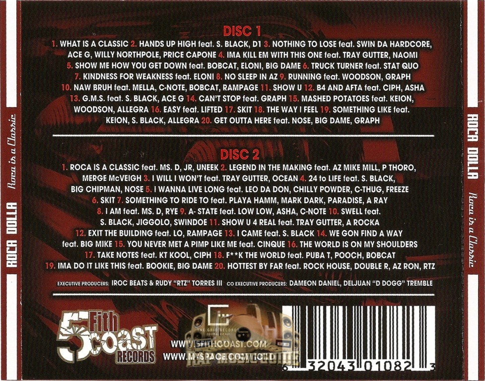 ROCA DOLLA/ROCA IN A CL〜/MR.IROC/G-RAP ROCA DOLLA/ROCA IN A CL〜/MR.IROC/G-RAP Roca